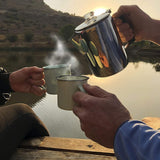 Maxbell Coffee Percolator Camping for Fire for Camping Brew Coffee Stovetop