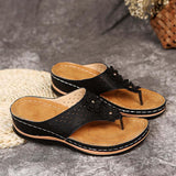 Maxbell Women Sandals Ladies Anti Slip Casual Soft Flat Slippers Open Toe Flat Shoes 42