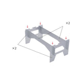 Maxbell Mini Camping Table Small Outdoor Folding Table Desk for BBQ Fishing Beach
