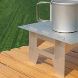Maxbell Mini Camping Table Small Outdoor Folding Table Desk for BBQ Fishing Beach
