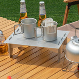 Maxbell Mini Camping Table Small Outdoor Folding Table Desk for BBQ Fishing Beach