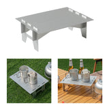 Maxbell Mini Camping Table Small Outdoor Folding Table Desk for BBQ Fishing Beach