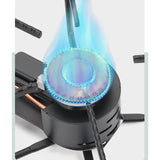 Maxbell Camping Gas Stove Burner with Piezo Ignition Lightweight with Storage Bag Blue