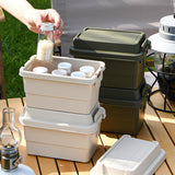 Maxbell Camping Storage Box Durable Storage Bin with Latching Lid Small Storage Case