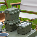 Maxbell Camping Storage Box Durable Storage Bin with Latching Lid Small Storage Case