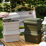 Maxbell Camping Storage Box Durable Storage Bin with Latching Lid Small Storage Case
