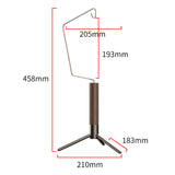 Maxbell Portable Folding Lantern Stand Stainless Steel and Wood Lamp Pole Adjustable