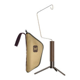 Maxbell Portable Folding Lantern Stand Stainless Steel and Wood Lamp Pole Adjustable