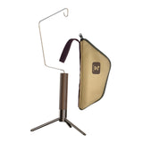 Maxbell Portable Folding Lantern Stand Stainless Steel and Wood Lamp Pole Adjustable