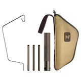 Maxbell Portable Folding Lantern Stand Stainless Steel and Wood Lamp Pole Adjustable
