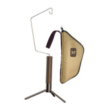 Maxbell Portable Folding Lantern Stand Stainless Steel and Wood Lamp Pole Adjustable