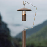 Maxbell Portable Folding Lantern Stand Stainless Steel and Wood Lamp Pole Adjustable