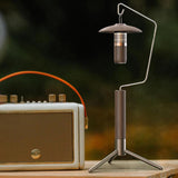 Maxbell Portable Folding Lantern Stand Stainless Steel and Wood Lamp Pole Adjustable