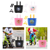 Maxbell Plastic Children's Bicycle Basket Waterproof for Kids Tricycles Scooter Black