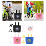 Maxbell Plastic Children's Bicycle Basket Waterproof for Kids Tricycles Scooter Black