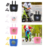 Maxbell Plastic Children's Bicycle Basket Waterproof for Kids Tricycles Scooter Black