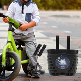 Maxbell Plastic Children's Bicycle Basket Waterproof for Kids Tricycles Scooter Black