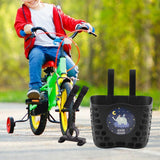 Maxbell Plastic Children's Bicycle Basket Waterproof for Kids Tricycles Scooter Black