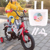Maxbell Plastic Children's Bicycle Basket Waterproof for Kids Tricycles Scooter White