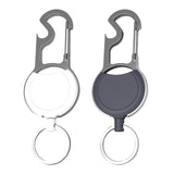 Maxbell Keychain Carabiner Anti Lost Heavy Duty Reusable for Office Home Outdoor black