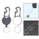 Maxbell Keychain Carabiner Anti Lost Heavy Duty Reusable for Office Home Outdoor black