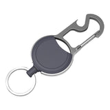 Maxbell Keychain Carabiner Anti Lost Heavy Duty Reusable for Office Home Outdoor black