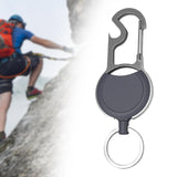 Maxbell Keychain Carabiner Anti Lost Heavy Duty Reusable for Office Home Outdoor black
