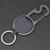 Maxbell Keychain Carabiner Anti Lost Heavy Duty Reusable for Office Home Outdoor black