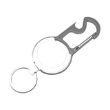 Maxbell Keychain Carabiner Anti Lost Heavy Duty Reusable for Office Home Outdoor white