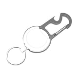 Maxbell Keychain Carabiner Anti Lost Heavy Duty Reusable for Office Home Outdoor white