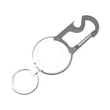 Maxbell Keychain Carabiner Anti Lost Heavy Duty Reusable for Office Home Outdoor white