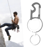Maxbell Keychain Carabiner Anti Lost Heavy Duty Reusable for Office Home Outdoor white