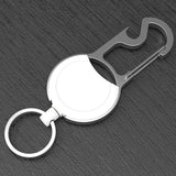 Maxbell Keychain Carabiner Anti Lost Heavy Duty Reusable for Office Home Outdoor white