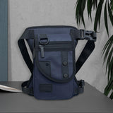 Maxbell Drop Leg Pouch Bag Fishing Tackle Bag Fittings for Biking Hiking Traveling Blue