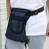 Maxbell Drop Leg Pouch Bag Fishing Tackle Bag Fittings for Biking Hiking Traveling Blue