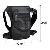 Maxbell Drop Leg Pouch Bag Fishing Tackle Bag Fittings for Biking Hiking Traveling Black