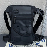 Maxbell Drop Leg Pouch Bag Fishing Tackle Bag Fittings for Biking Hiking Traveling Black