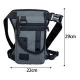 Maxbell Drop Leg Pouch Bag Fishing Tackle Bag Fittings for Biking Hiking Traveling Gray