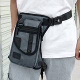 Maxbell Drop Leg Pouch Bag Fishing Tackle Bag Fittings for Biking Hiking Traveling Gray