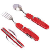 Maxbell Foldable Fork and Spoon Portable Camping Utensil for Cooking Hiking Outdoor