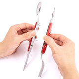 Maxbell Foldable Fork and Spoon Portable Camping Utensil for Cooking Hiking Outdoor