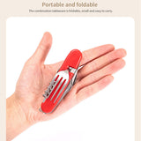 Maxbell Foldable Fork and Spoon Portable Camping Utensil for Cooking Hiking Outdoor