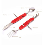 Maxbell Foldable Fork and Spoon Portable Camping Utensil for Cooking Hiking Outdoor