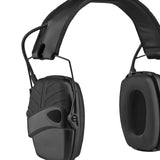 Maxbell Ear Muffs Folding Hearing Protection for Construction Mowing Team Activities Black