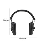 Maxbell Ear Muffs Folding Hearing Protection for Construction Mowing Team Activities Black