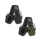 Maxbell Ear Muffs Folding Hearing Protection for Construction Mowing Team Activities Black