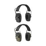 Maxbell Ear Muffs Folding Hearing Protection for Construction Mowing Team Activities Black