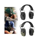 Maxbell Ear Muffs Folding Hearing Protection for Construction Mowing Team Activities Black