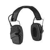 Maxbell Ear Muffs Folding Hearing Protection for Construction Mowing Team Activities Black