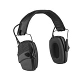 Maxbell Ear Muffs Folding Hearing Protection for Construction Mowing Team Activities Black